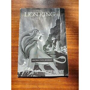 The Lion King - Instruction Booklet Manual Only Super Nintendo SNES